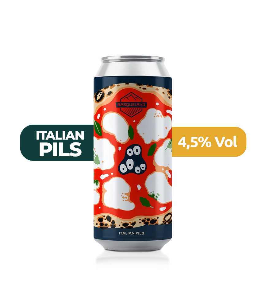 Oobatz de Basqueland de estilo Italian Pils con un 4,5% de alcohol.