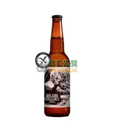 Walking Coeliacs de La Calavera de estilo Pale Ale sin Gluten con un 5,5% de alcohol.