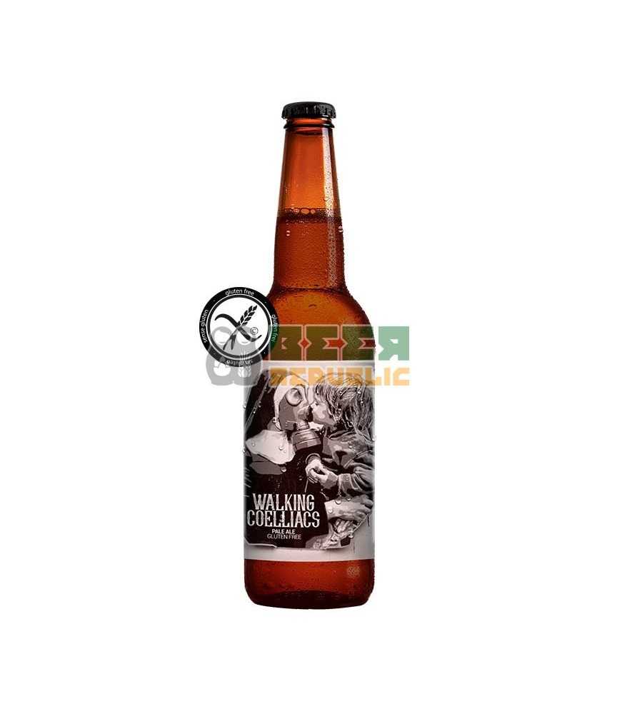 Walking Coeliacs de La Calavera de estilo Pale Ale sin Gluten con un 5,5% de alcohol.