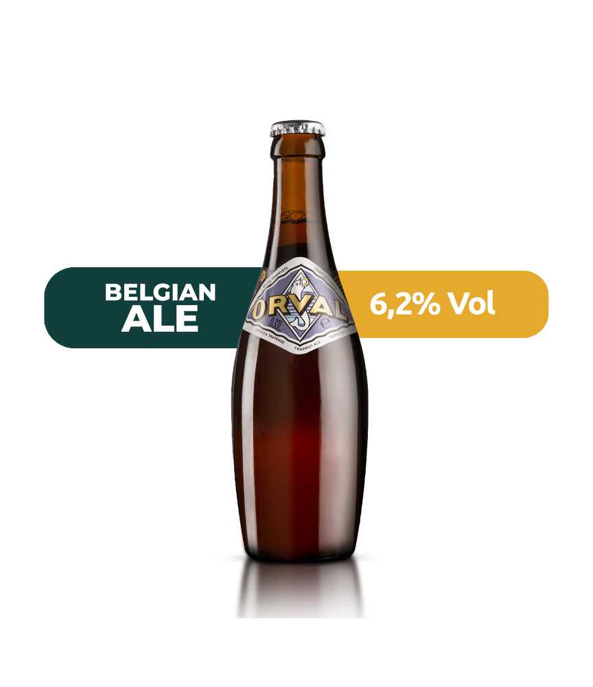 Orval 33cl de estilo Belgian Ale con un 6,2% de alcohol.