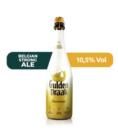 Gulden Draak Brewmaster 75cl Barrel Aged de estilo Belgian Strong Ale con un 10,5% de alcohol.