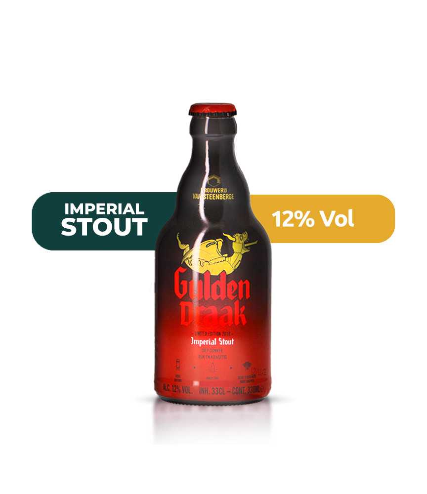 Cerveza Gulden Draak Imperial Stout de 33cl, de estilo Russian Imperial Stout con un 12% de alcohol.