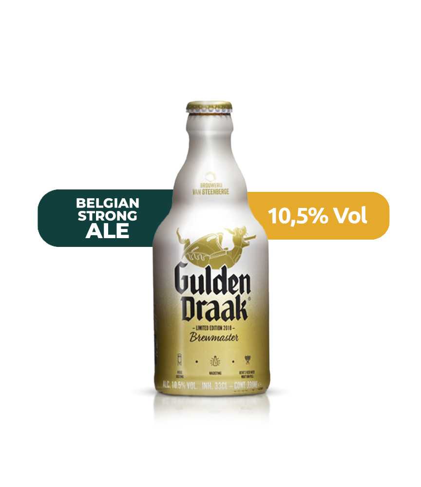 Gulden Draak Brewmaster 33cl de estilo Belgian Strong Ale con un 10,5% de alcohol.