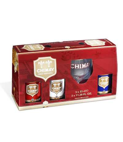 Pack de cervezas Chimay Trilogie de 33cl