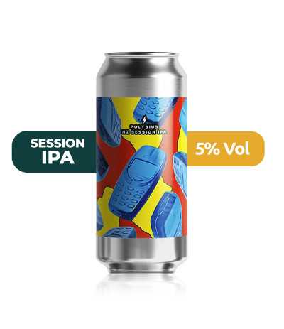 Garage Polybius es una cerveza tipo Session IPA, con un 5% de alcohol.