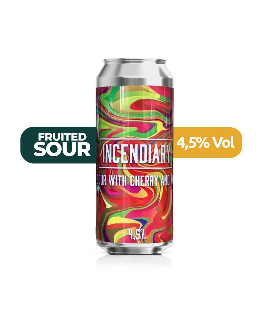 Incendiary de La Calavera de estilo Fruited Sour con un 4,5% de alcohol.