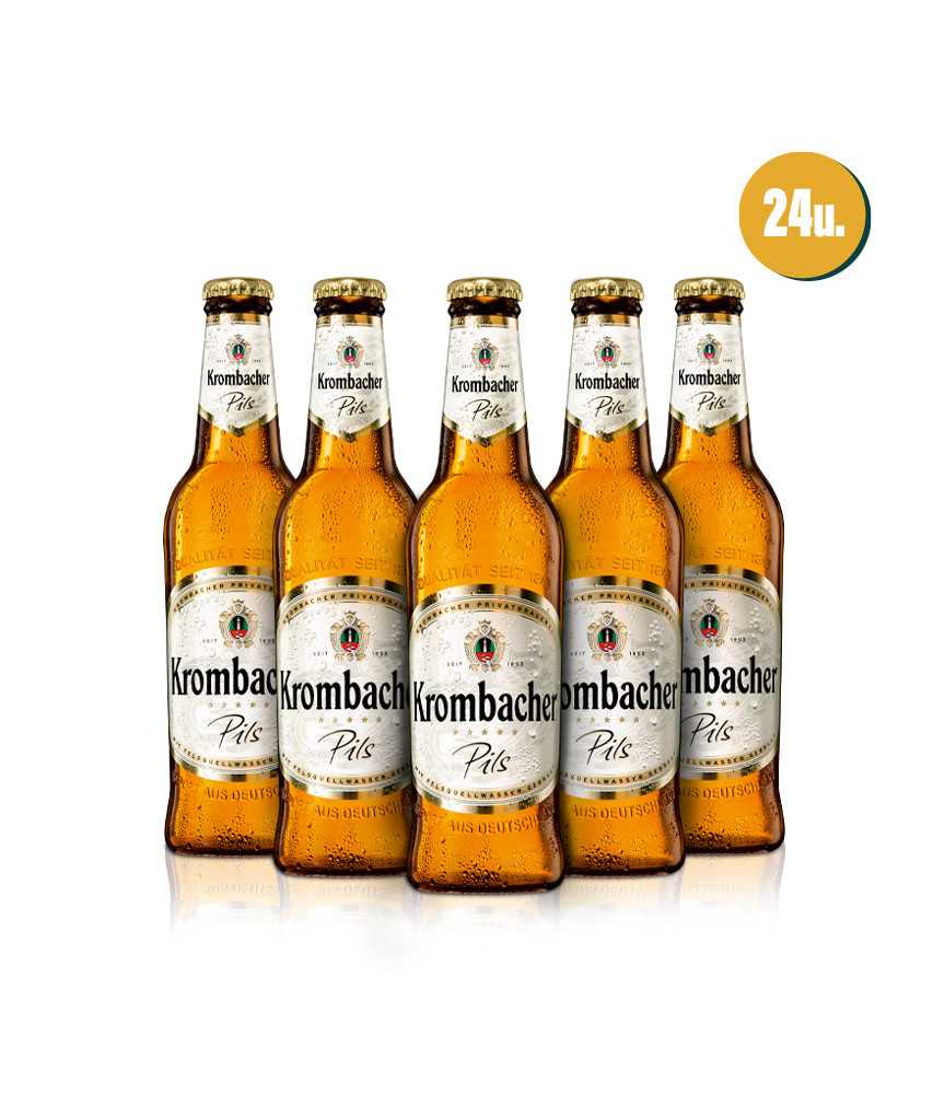 Cerveza Krombacher Pils Caja de 24 botellas de 33cl