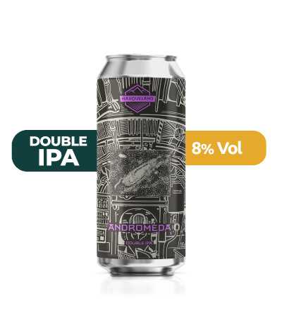 Andromeda de Basqueland de estilo DIPA con un 8% de alcohol.