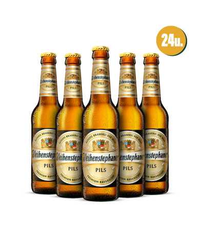 Cerveza Weihenstephan Pils en Caja de 24 botellas de 33cl