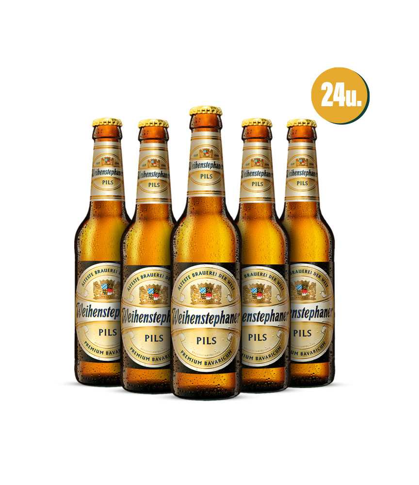 Cerveza Weihenstephan Pils en Caja de 24 botellas de 33cl