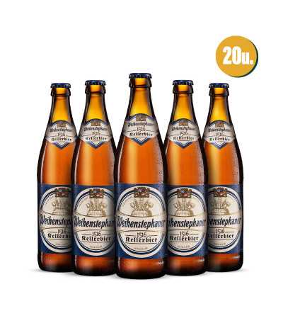 Cerveza Weihenstephan Kellerbier 1516 en Caja de 20 botellas de 50cl