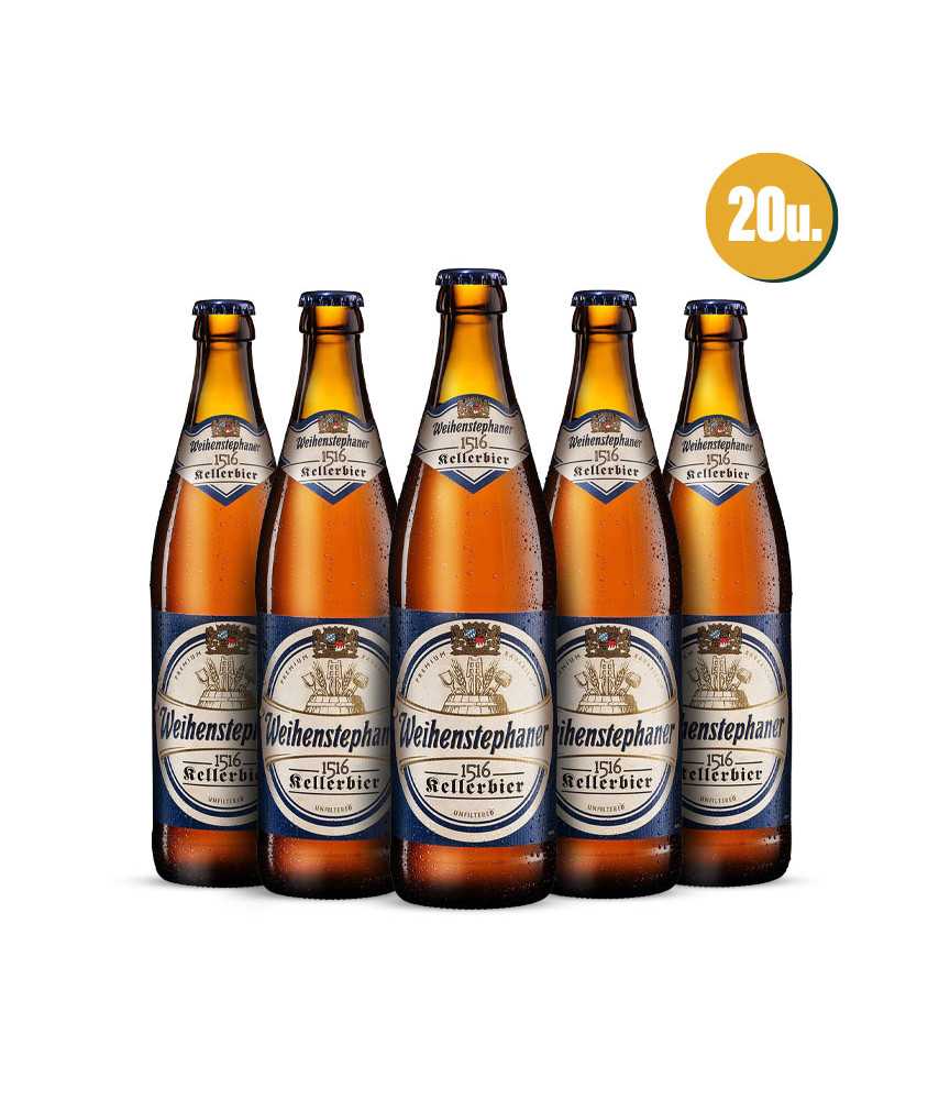 Cerveza Weihenstephan Kellerbier 1516 en Caja de 20 botellas de 50cl