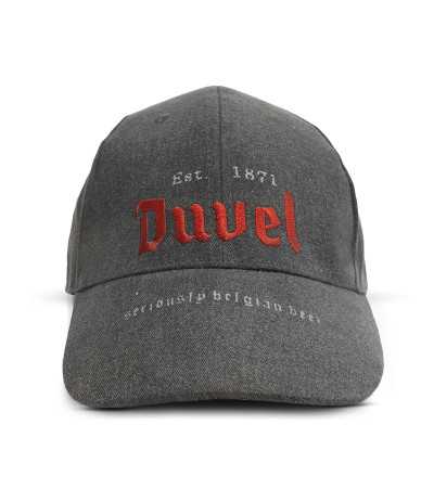 Gorra beisbol ajustable con hebilla metálica con logo bordado, marca Duvel