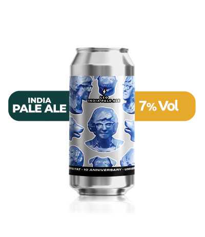 Leo de Garage de estilo IPA con un 7% de alcohol.