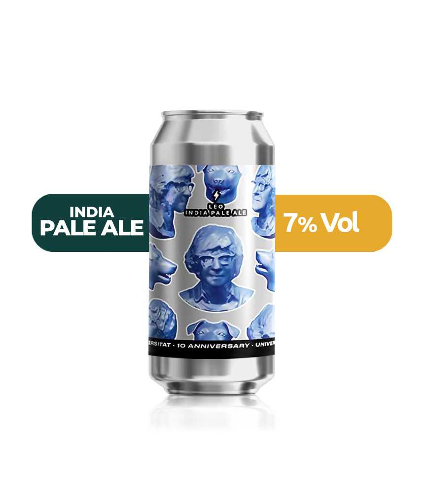 Leo de Garage de estilo IPA con un 7% de alcohol.