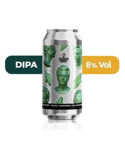 Zambo de Garage de estilo DIPA con un 8% de alcohol.