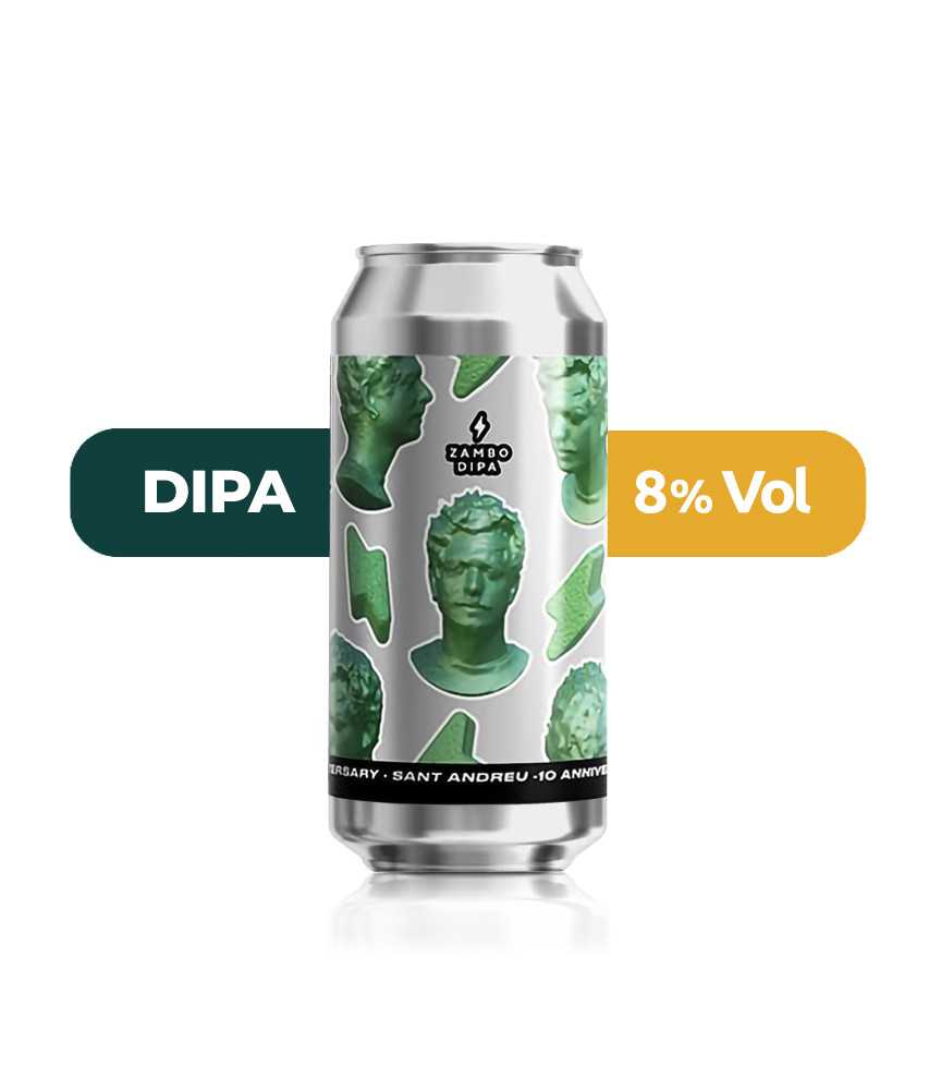 Zambo de Garage de estilo DIPA con un 8% de alcohol.