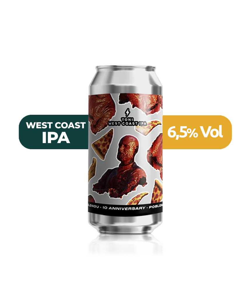 Toni de Garage de estilo West Coast IPA con un 6,5% de alcohol.