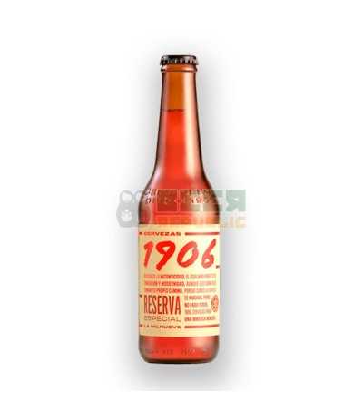 Cerveza 1906 Reserva Especial de estilo Lager Extra y con un 6,5% de alcohol.