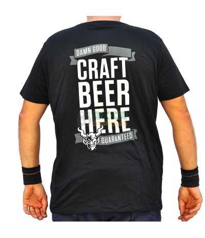 Camiseta Stone "Craft Beer Here" Negra