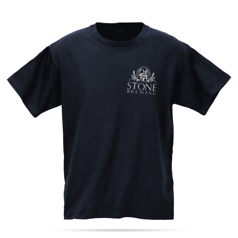 Camiseta Stone Negra "Craft Beer Here"