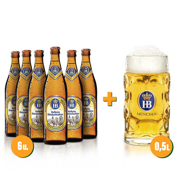 Pack HB Oktoberfest 6 botellas + Jarra 50cl de regalo