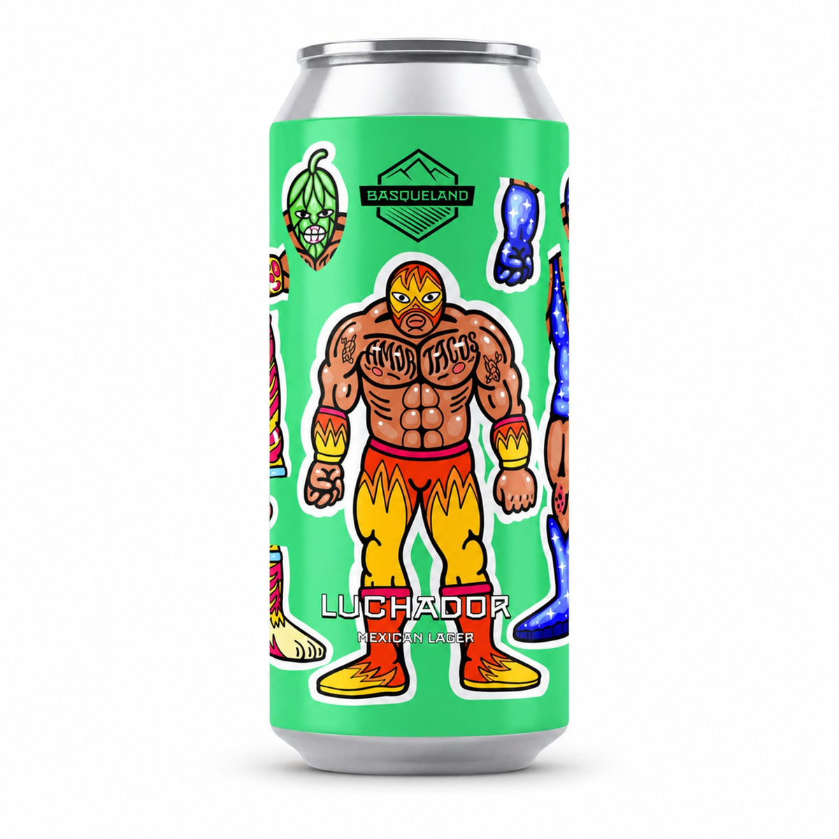 Basqueland Luchador: producto centrado sobre fondo blanco