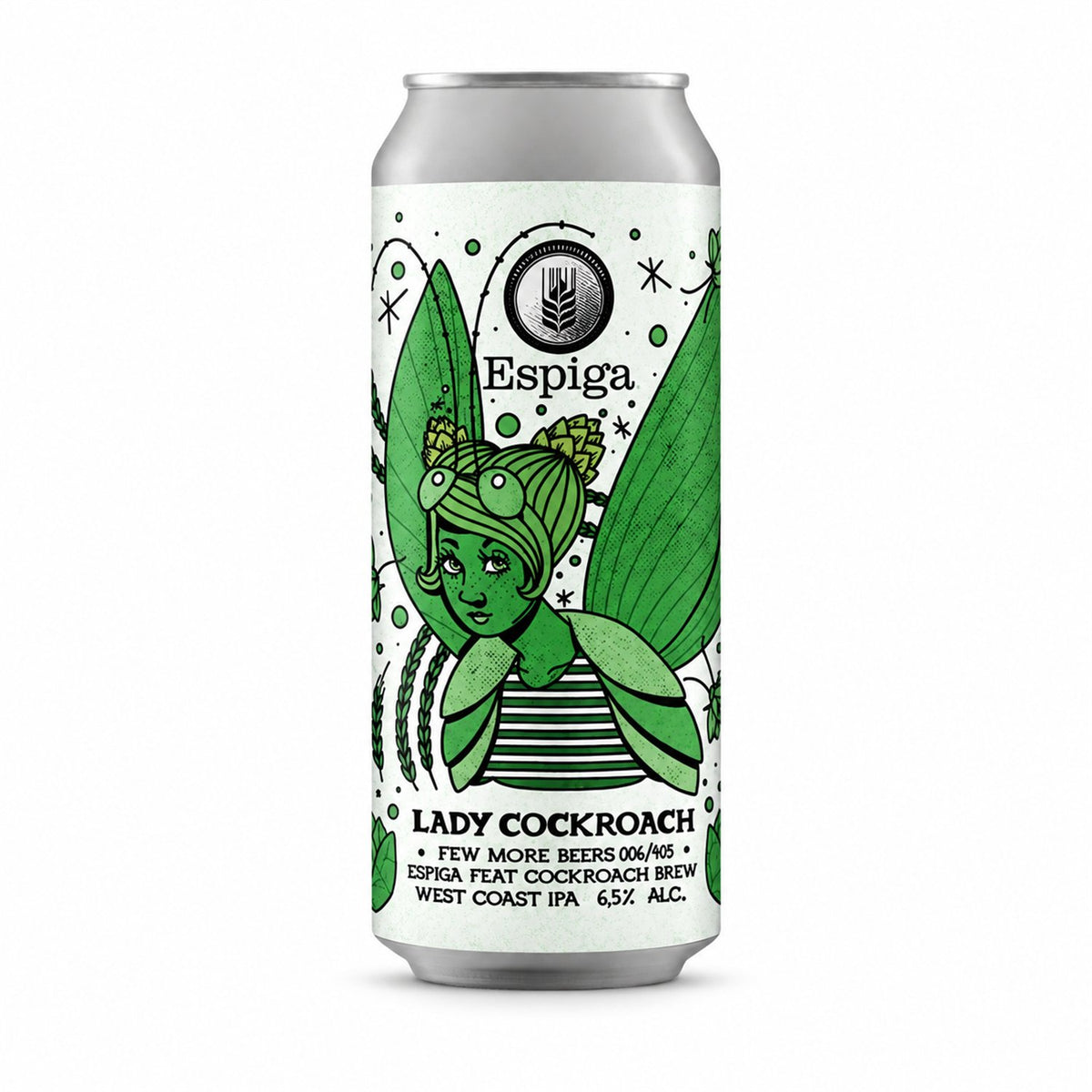 Espiga Cockroach: producto centrado sobre fondo blanco