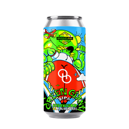 Basqueland Green Giant: envase completo sobre fondo transparente, formato cuadrado