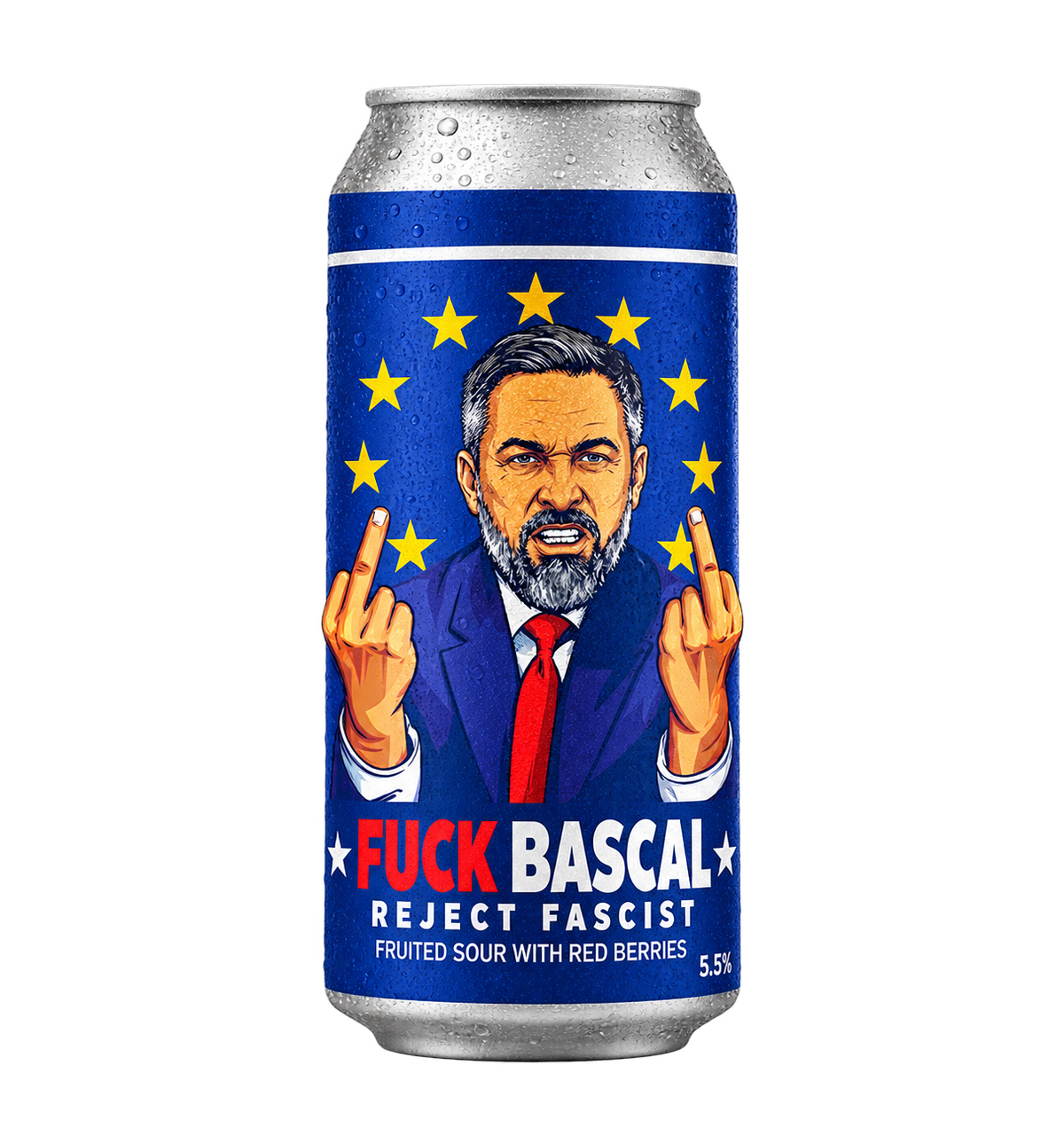 La Calavera Fuckbascal: envase recortado sobre fondo transparente