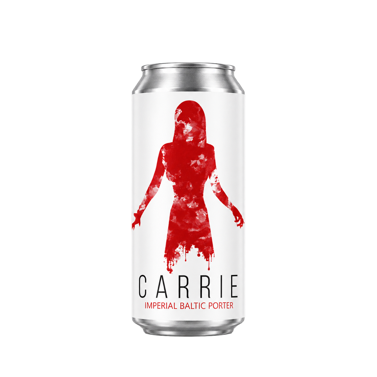 La Calavera Carrie: envase completo sobre fondo transparente, formato cuadrado