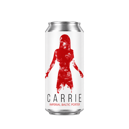 La Calavera Carrie: envase completo sobre fondo transparente, formato cuadrado