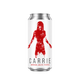 La Calavera Carrie: envase completo sobre fondo transparente, formato cuadrado