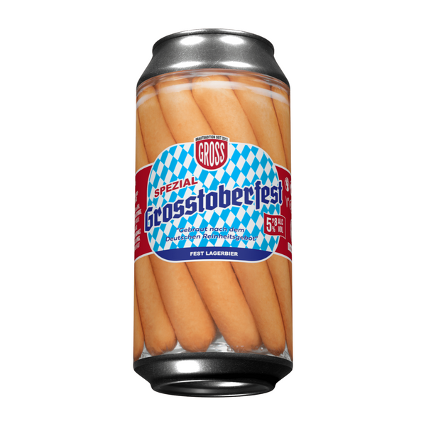 GROSS Grosstoberfest Fest Lagerbier 44 cl, lata sobre fondo blanco