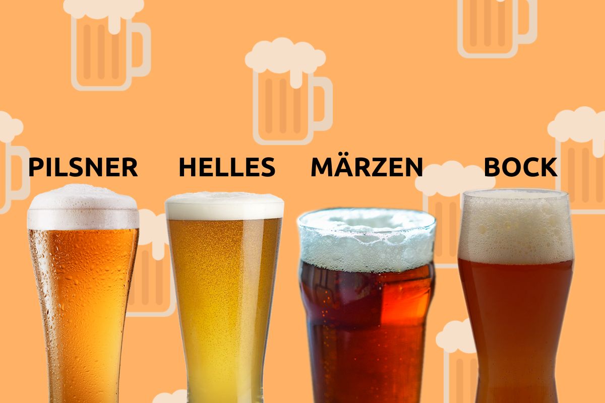 Cervezas Pale Lager, Pilsner, Helles, Märzen y Bock