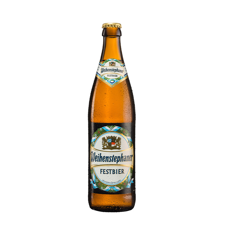 Cerveza estilo festbier de la marca Weihenstephaner